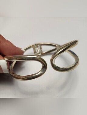 Joe Fresh Silver Tone Loop Statement Bracelet - Women New